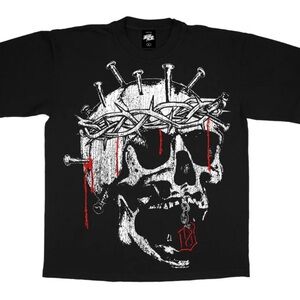 Evil Vice Black Graphic Skull T-Shirt